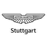 Schwarze Silhouette eines Sportwagens in stilisiertem, modernem Design auf weißem Hintergrund.