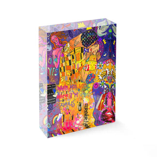 Acrylblock - Klimt Kiss