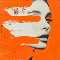 Orangene Kunst