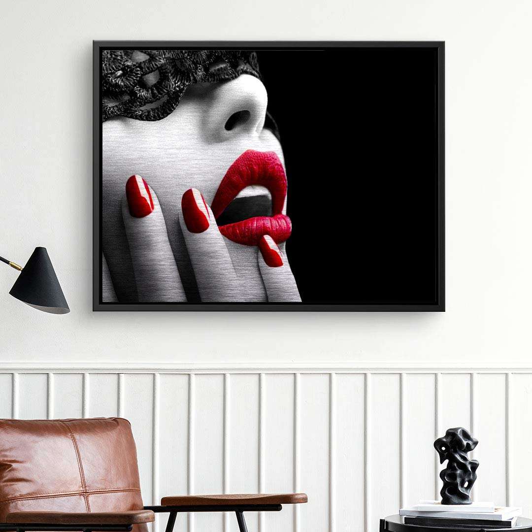 Red lips and nails