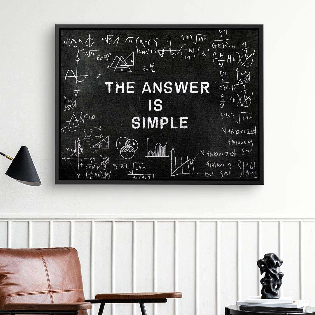 It's simple