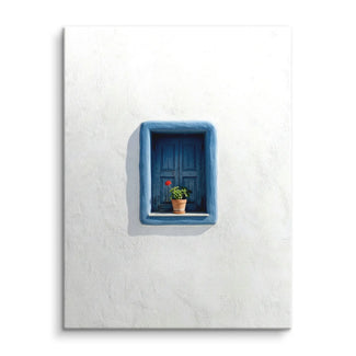 Greek blue window