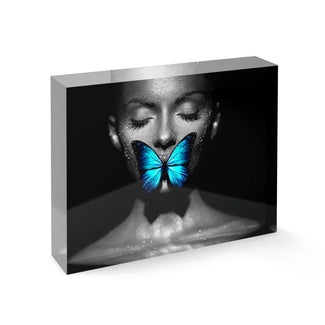 Acrylblock - Blue Butterfly