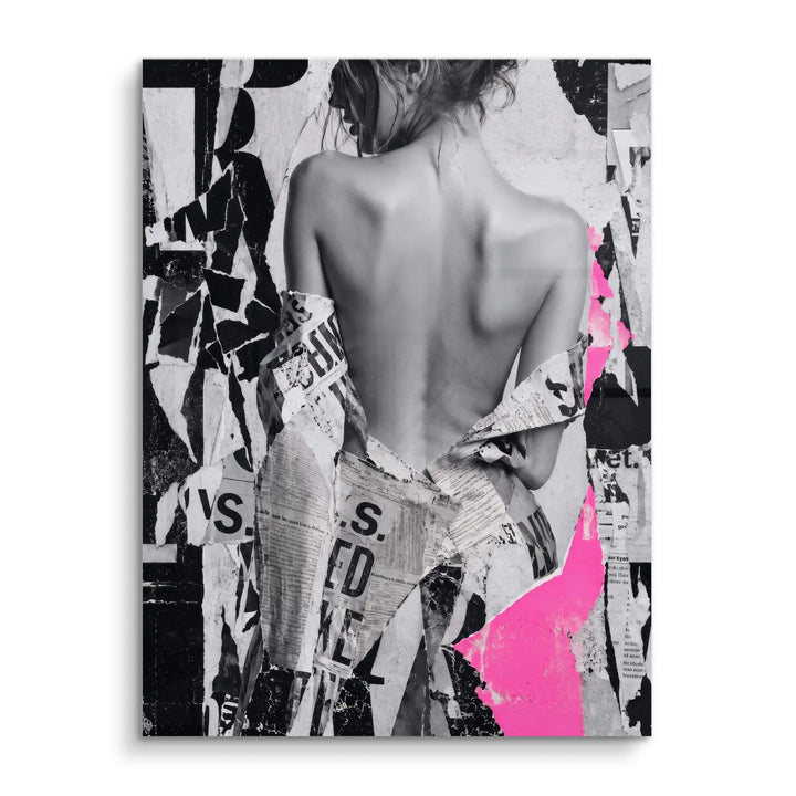 Torn Newsprint Muse