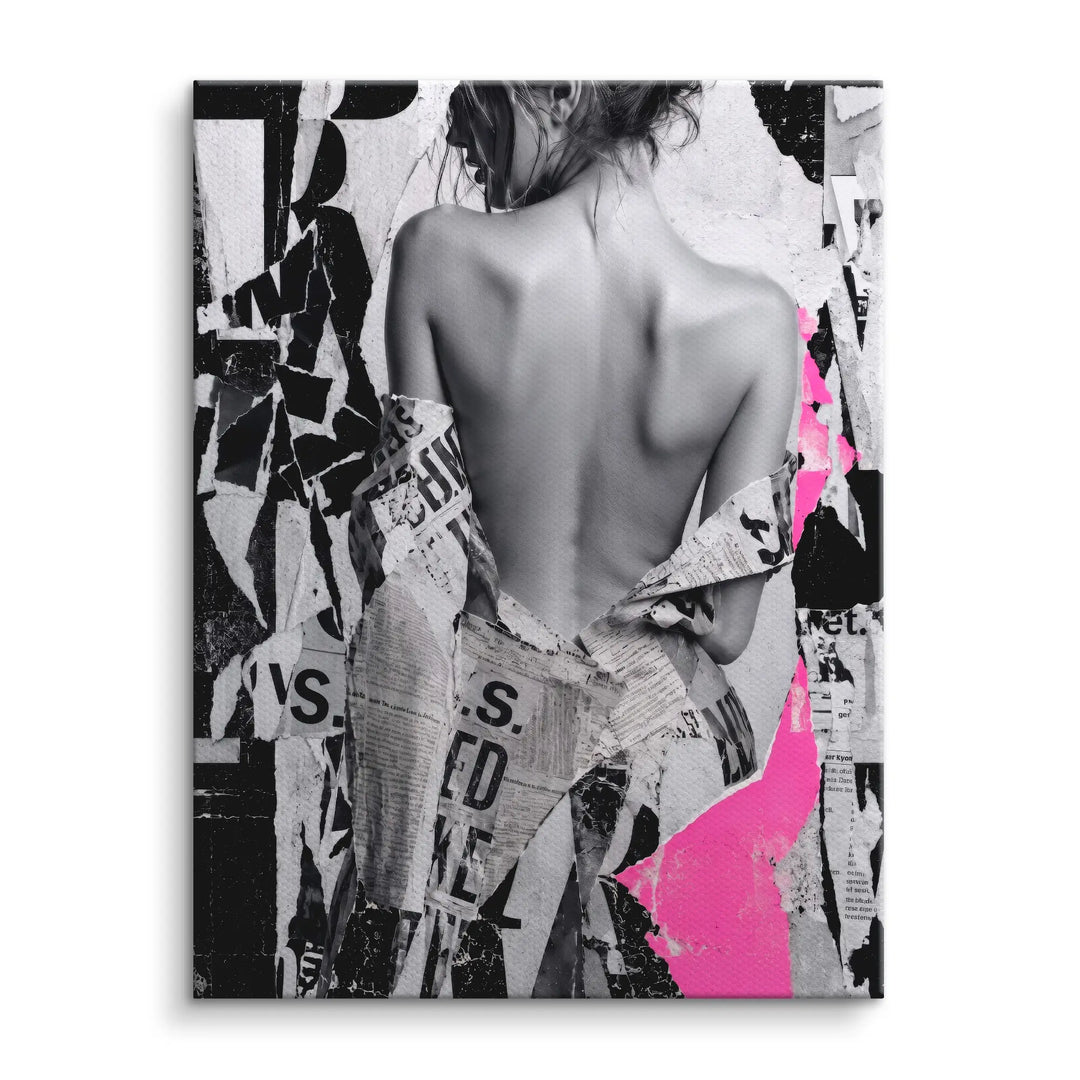 Torn Newsprint Muse