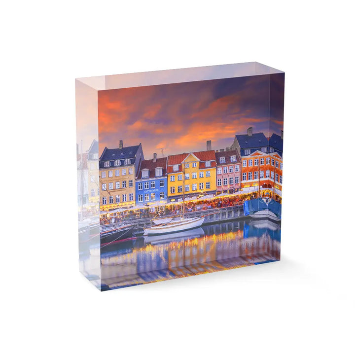 Acrylblock - Nyhavn Sunset