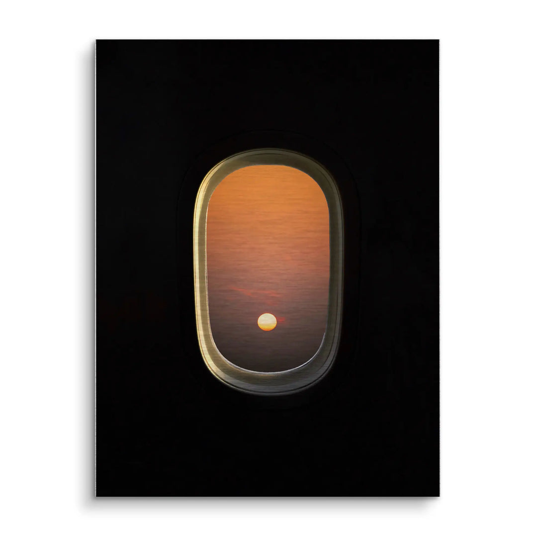 Moon from a plane