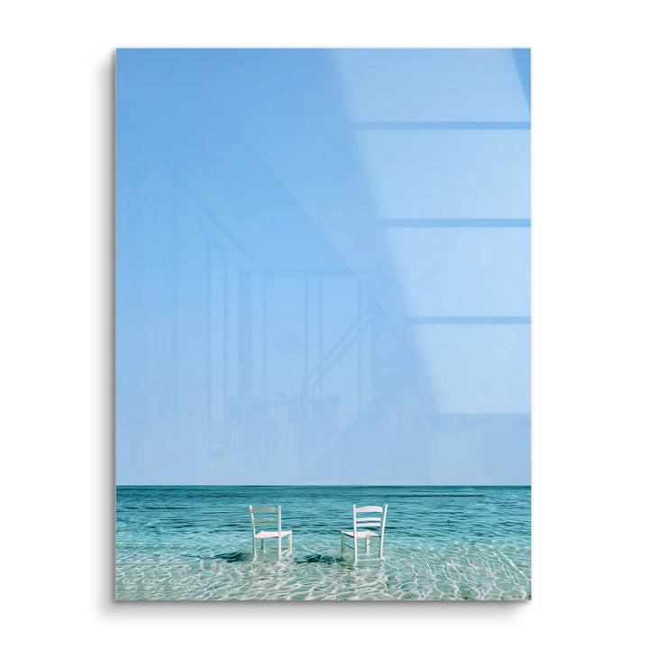 Chairs in the water
