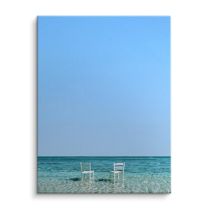 Chairs in the water