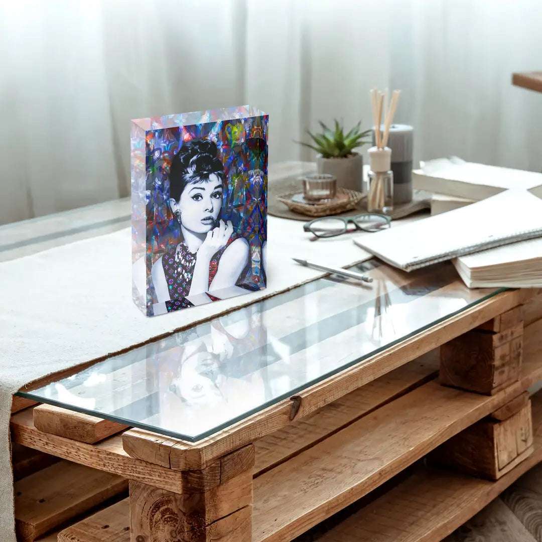 Acrylblock - Audrey Hepburn