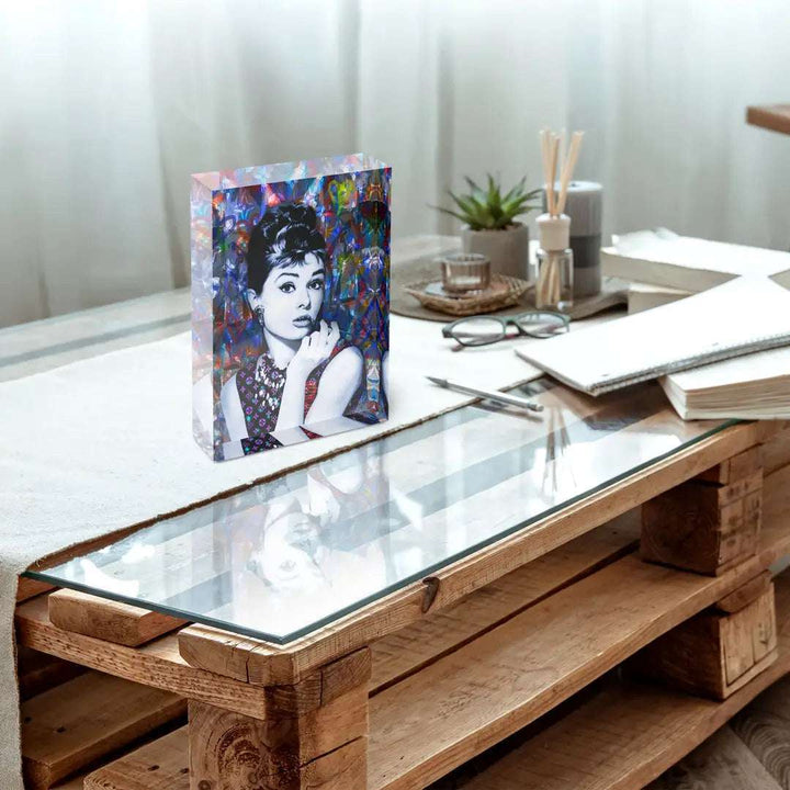 Acrylblock - Audrey Hepburn