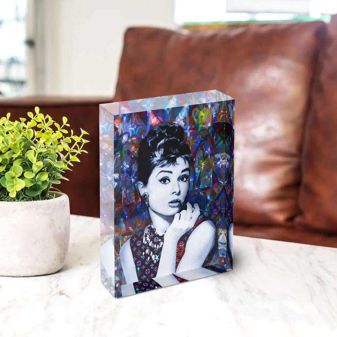 Acrylblock - Audrey Hepburn