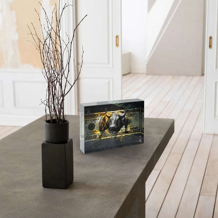 Acrylblock - Wall Street Bull