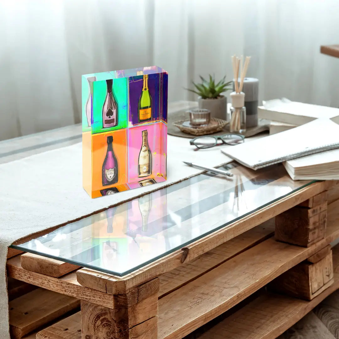Acrylblock - Champagner collection