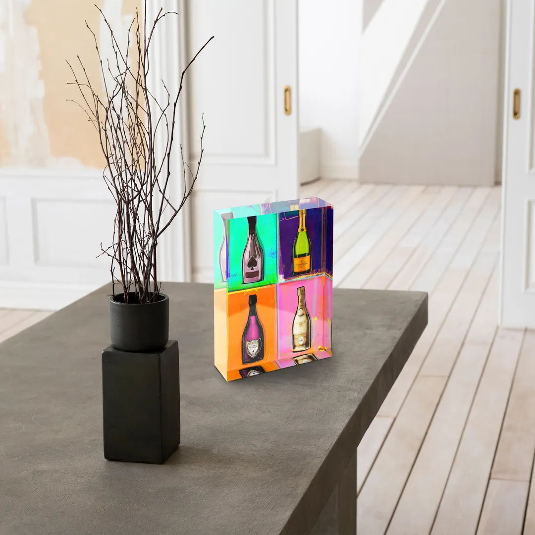 Acrylblock - Champagner collection