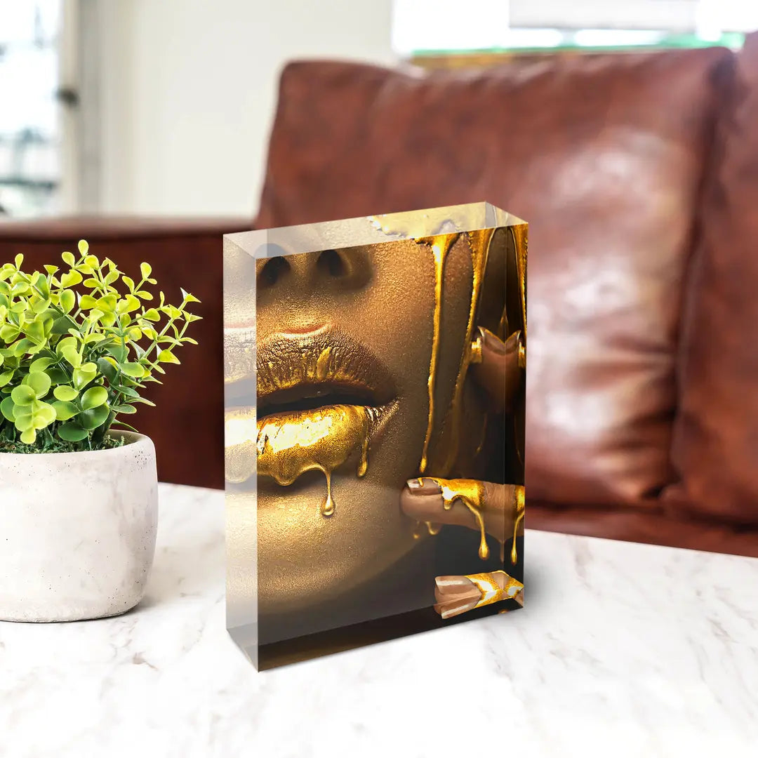 Acrylblock - Golden Glossy