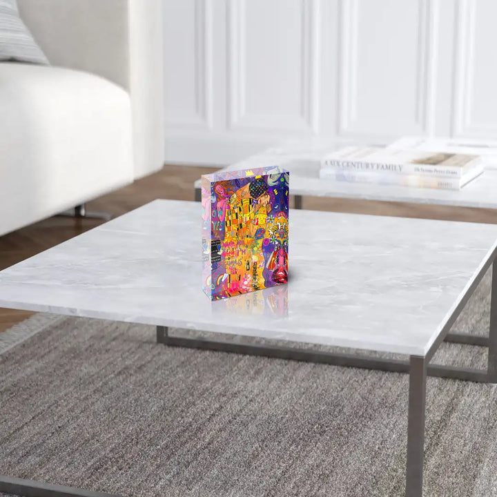 Acrylblock - Klimt Kiss