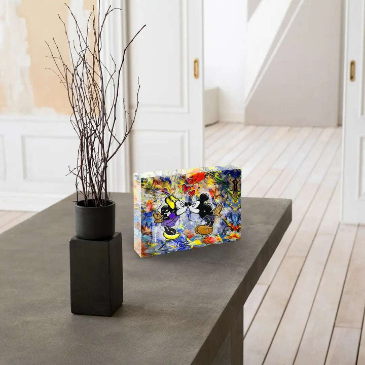 Acrylblock - KISS - LOVE