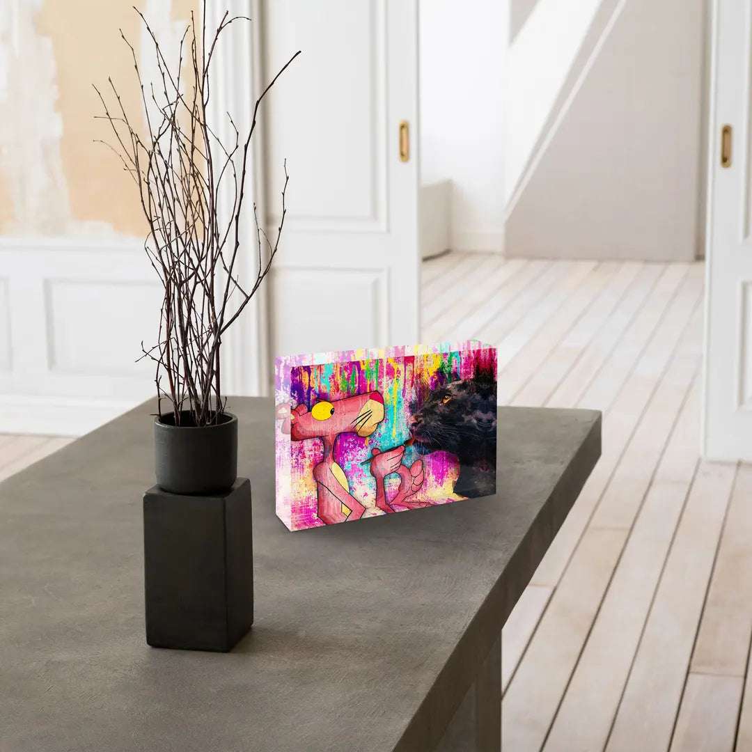 Acrylblock - Paint Panther