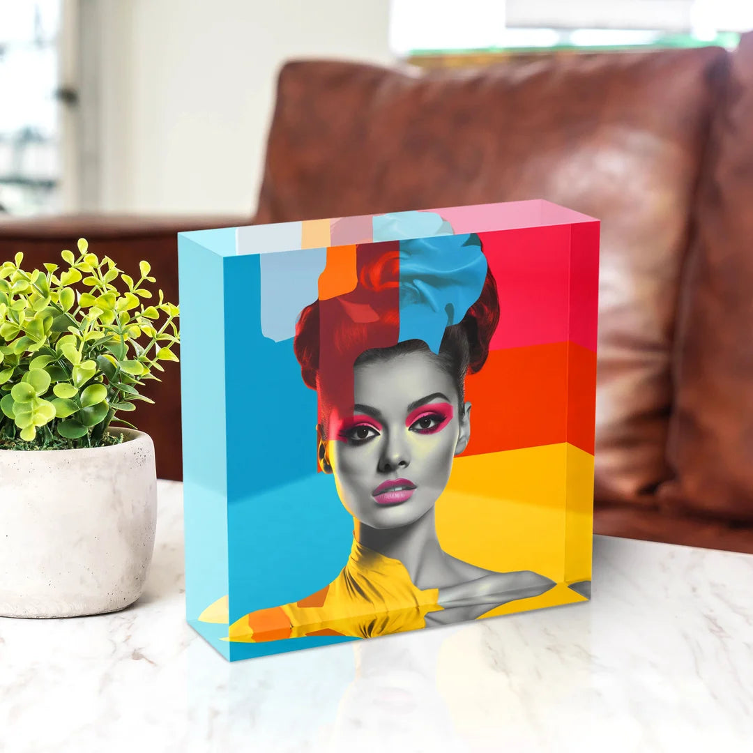Acrylblock - Pantone Frau pink