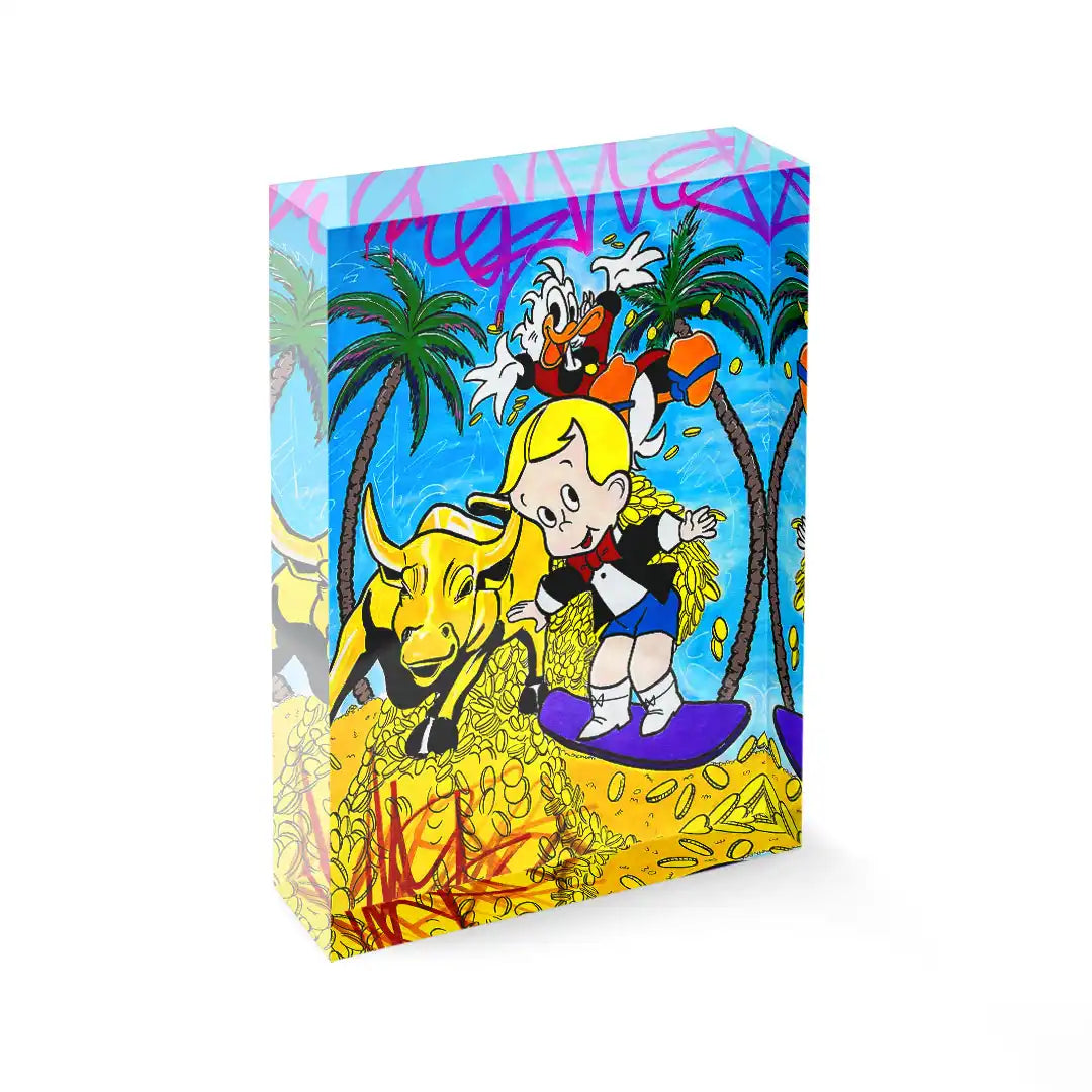 Acrylblock - A Day At The Beach