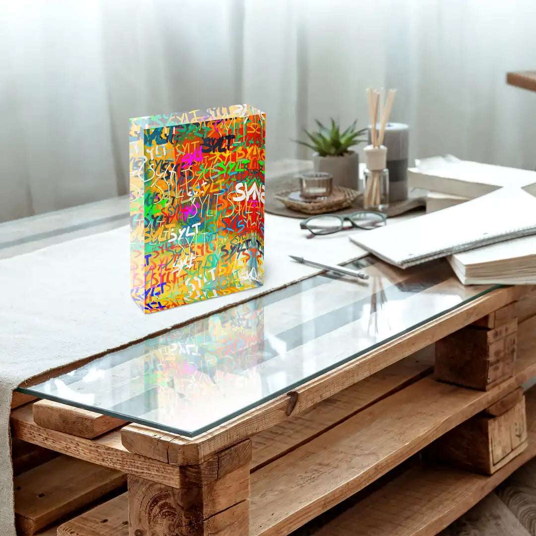 Acrylblock - Sylt - Writings