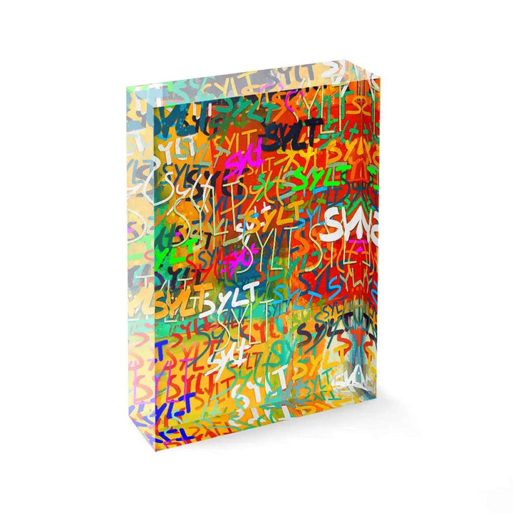 Acrylblock - Sylt - Writings