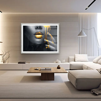 Golden Face - Galerieabzug