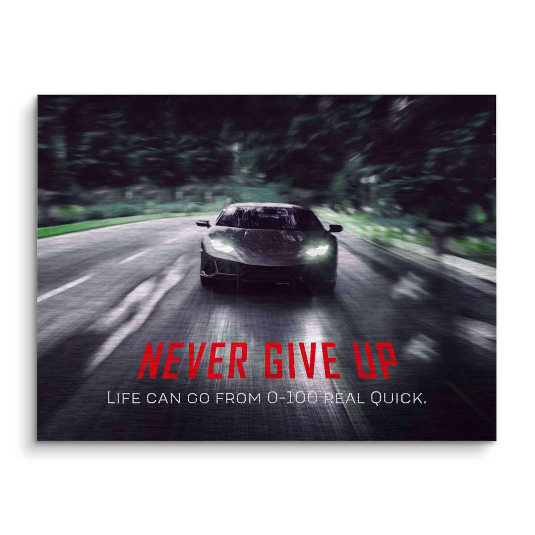 Never give up