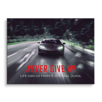 Never give up