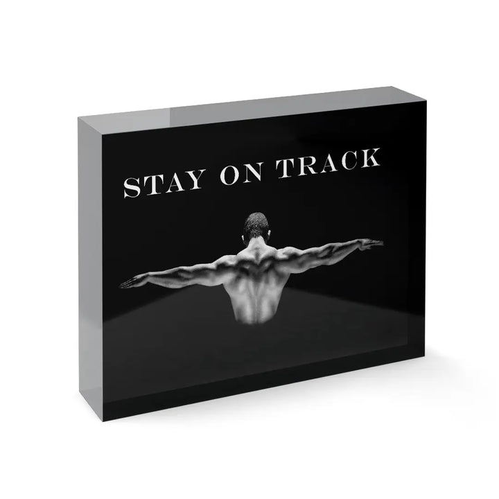 Acrylblock - Stay on track