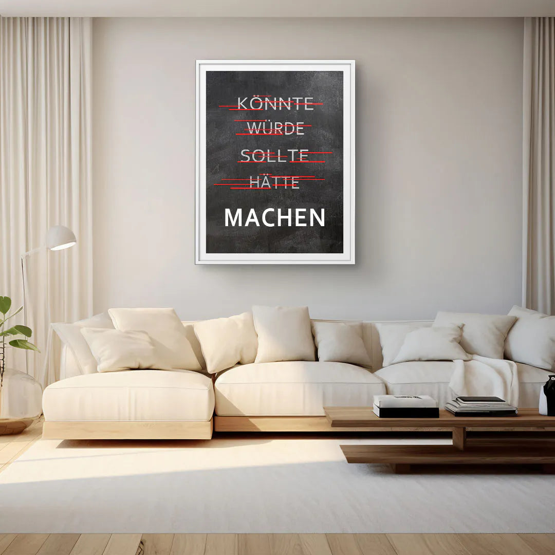 Machen - könnte, würde, sollte - Galerieabzug