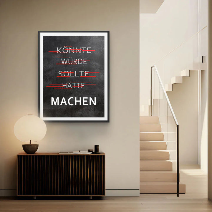 Machen - könnte, würde, sollte - Galerieabzug