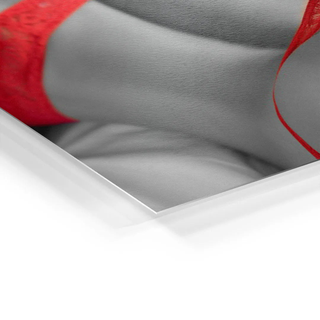 Rote Dessous - Galerieabzug
