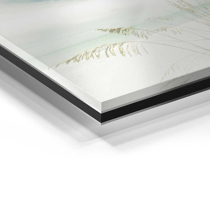 Detailansicht Acrylglas-Wandbild mit Strandmotiv, moderne Kunstdrucke Dekoration