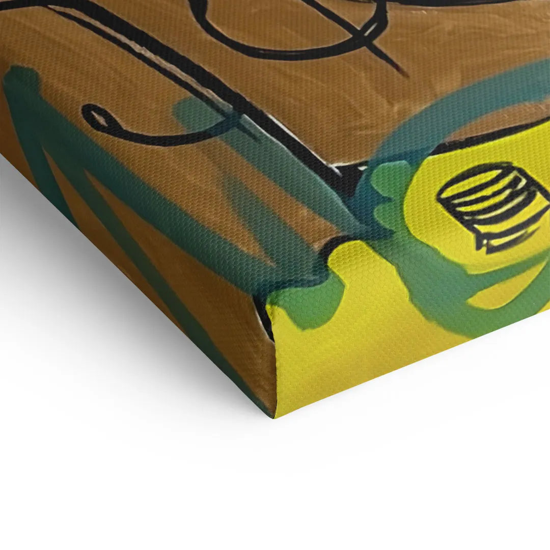 Detail einer bunten abstrakten Business-Kunst auf Leinwand, moderne Wandbildstruktur