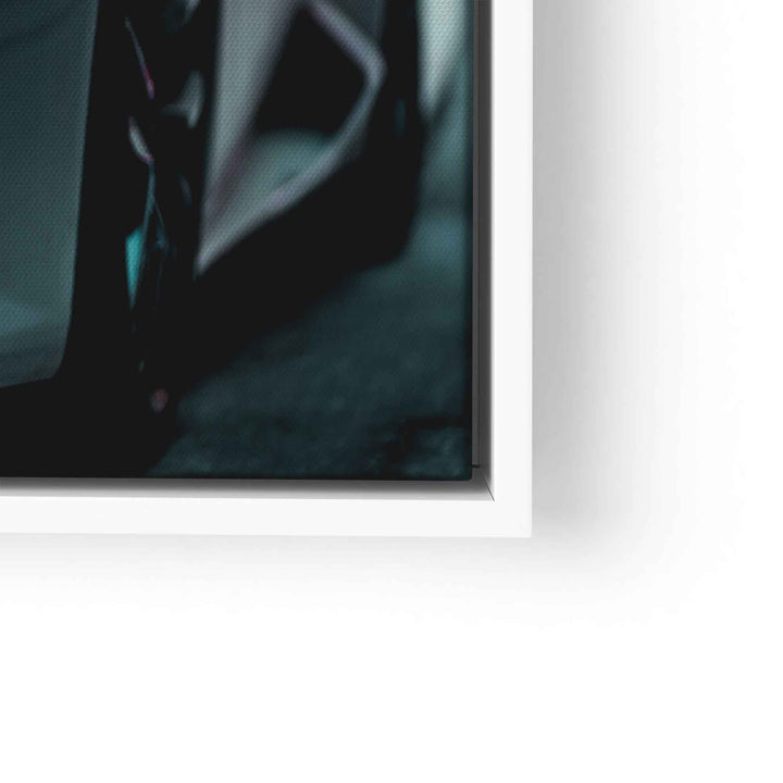 Wandbild mit Nahaufnahme eines Lamborghini Huracán, modernes Auto-Motiv auf Leinwand