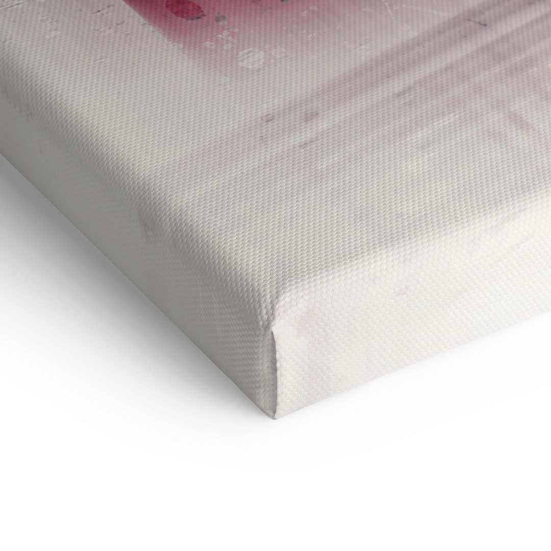 Detailansicht Leinwandbild, strukturierte Oberfläche und kräftige Farben