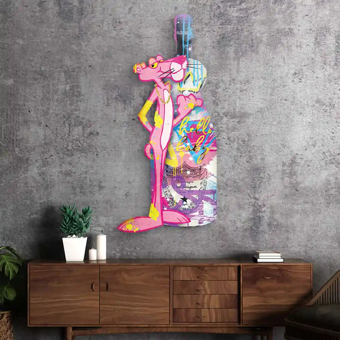 Pink Panther Freiform Kunstwerk von ArtMind