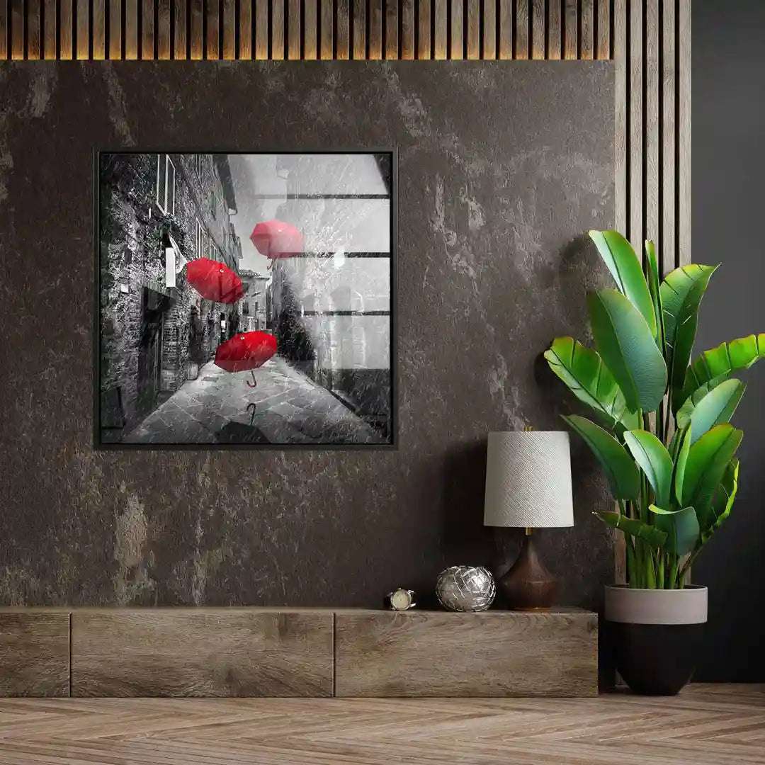 Red umbrella
