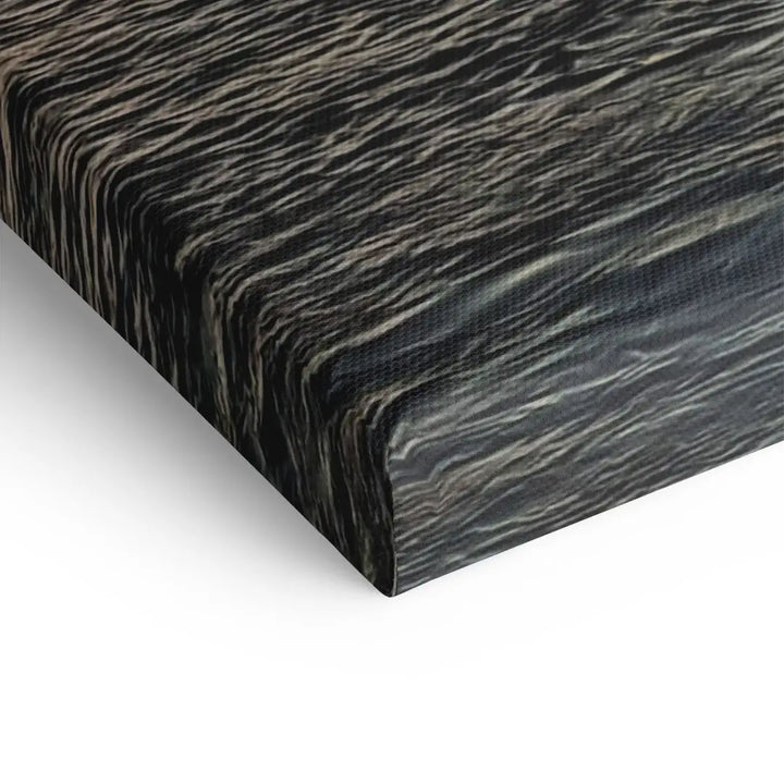 Detailaufnahme Leinwandbild Meer, moderne Wandkunst mit wellenartiger Struktur