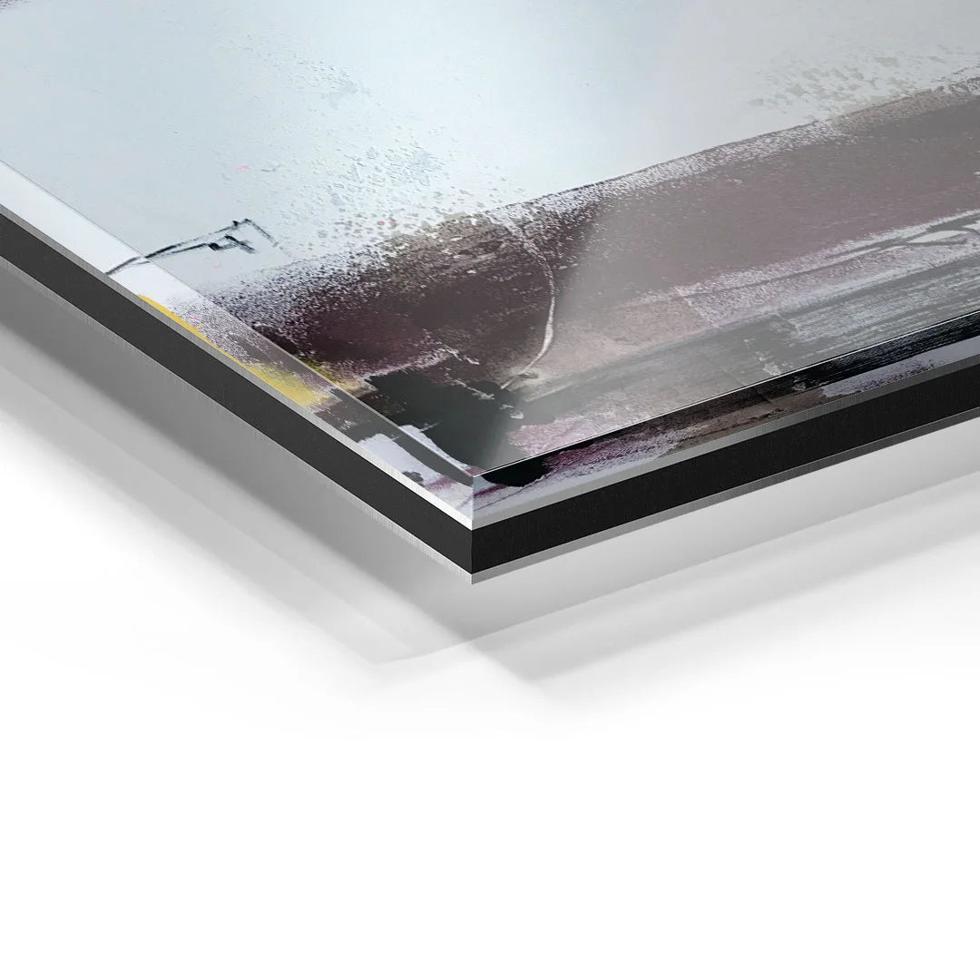 Detailansicht Acrylglas-Wandbild mit abstraktem Kunstmotiv, moderne Wanddekoration