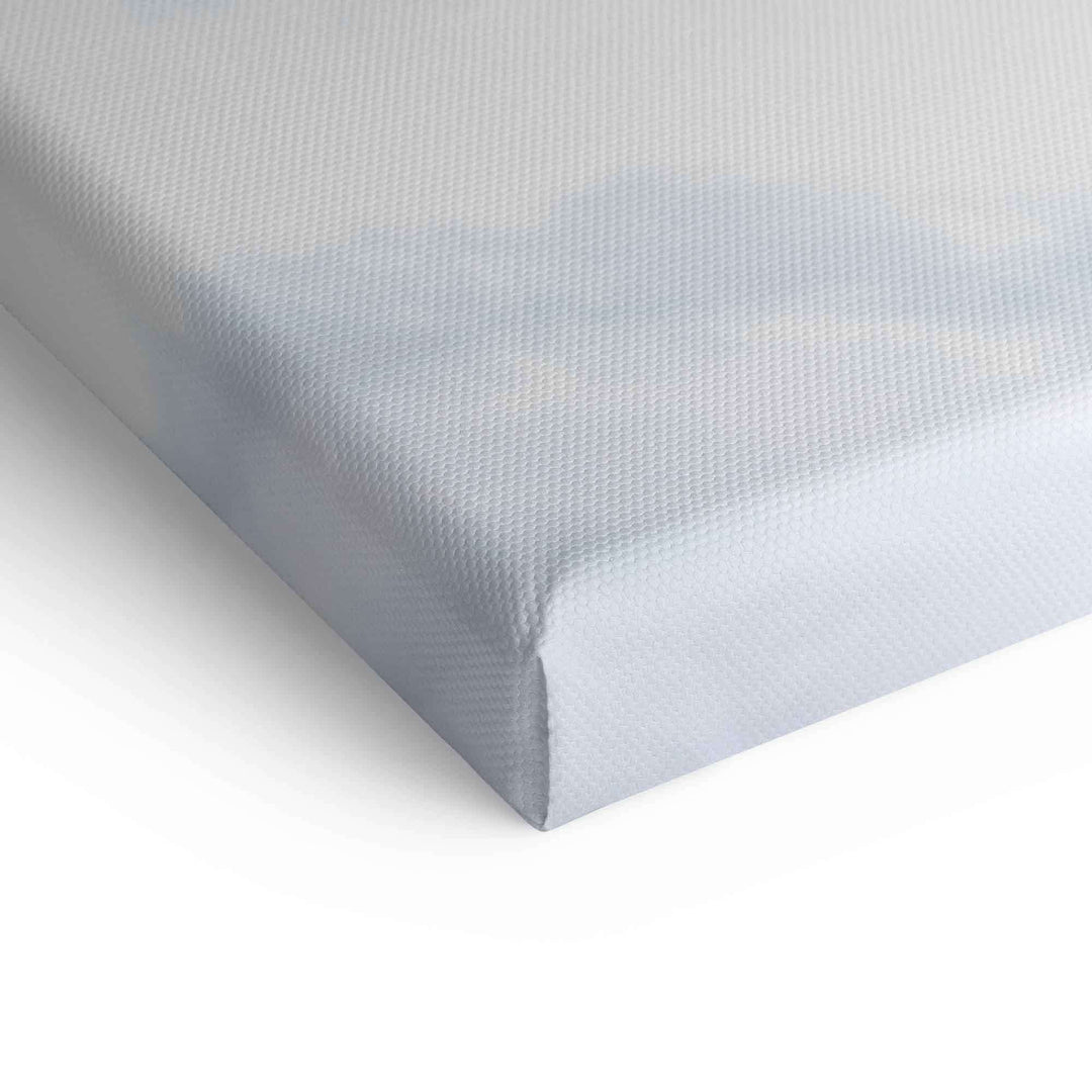 Detailansicht hochwertige Leinwandkante moderner Wandbild-Druck